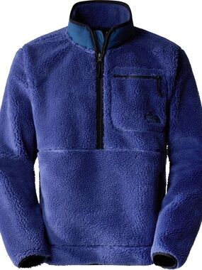 The North Face Royal Blue Sherpa Half-Zip Pullover(cave blue /shady blue